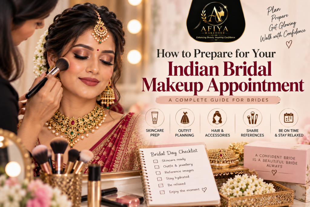 Indian bridal makeup appointment