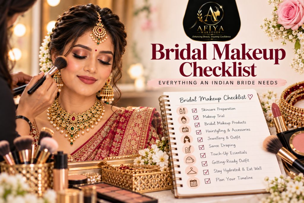 bridal makeup checklist